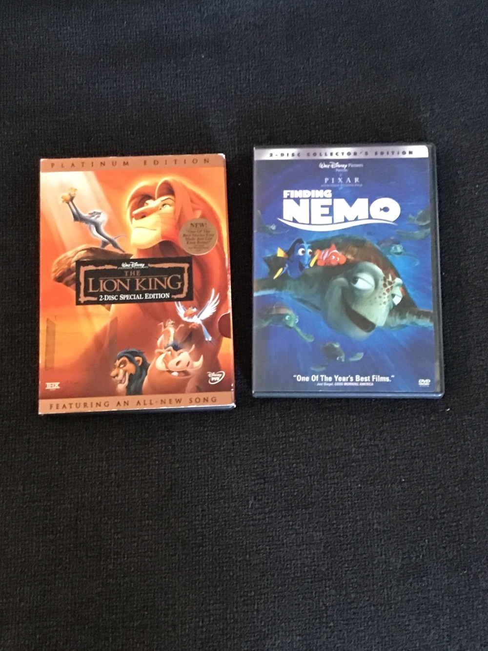 Disney The Lion King & Pixar Finding Nemo DVD Set - Orange & Blue Covers